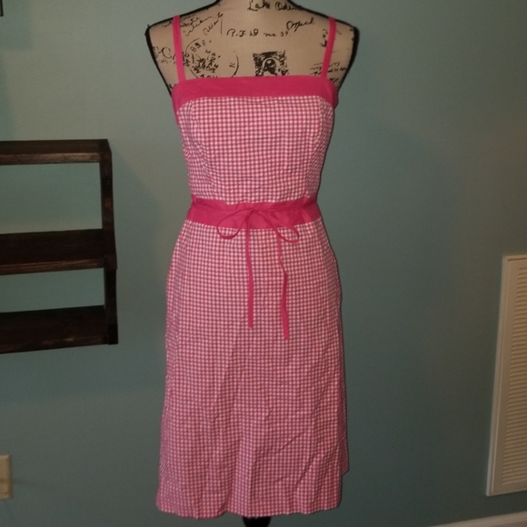 LOFT Dresses & Skirts - New Ann Taylor Loft Pink Gingham Sundress